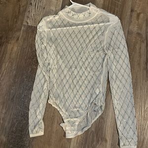 Sequin sheer bodysuit
